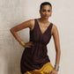 trueBrowns Cola Silk Kurta Set | Swadesiicart