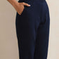 trueBrowns Navy Woollen Pants | Swadesiicart
