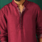 trueBrowns Men's Purple Silk Co-ord Set - Swadesiicart