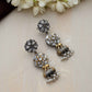 trueBrowns Silver Gold Tone Kundan Earrings | Swadesiicart