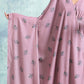 trueBrowns Light Mauve Printed Velvet Shawl | Swadesiicart