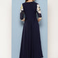 Ahalyaa Floral Printed Maxi Empire Ethnic Dress | Swadesiicart