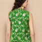 InWeave Women's Green Brocade Halter Top - Swadesiicart