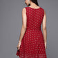 Ahalyaa Boat Neck Printed Embellished Tunic | Swadesiicart