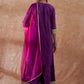 InWeave Women's Purple Gota Work Anarkali Kurta Set W Dupatta - Swadesiicart