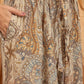 InWeave Beige Paisley Flower Harem Pant - Swadesiicart