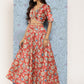 Ahalyaa Printed Zari Ready to Wear Lehenga & Blouse With Dupatta | Swadesiicart