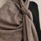 trueBrowns Grey Check Woollen Stole | Swadesiicart