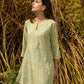 trueBrowns Green Cotton Embroidered Co-ord Set - Swadesiicart