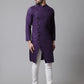 Even Apparels Purple Sherwani Kurta With Asymetrical Cut | Swadesiicart