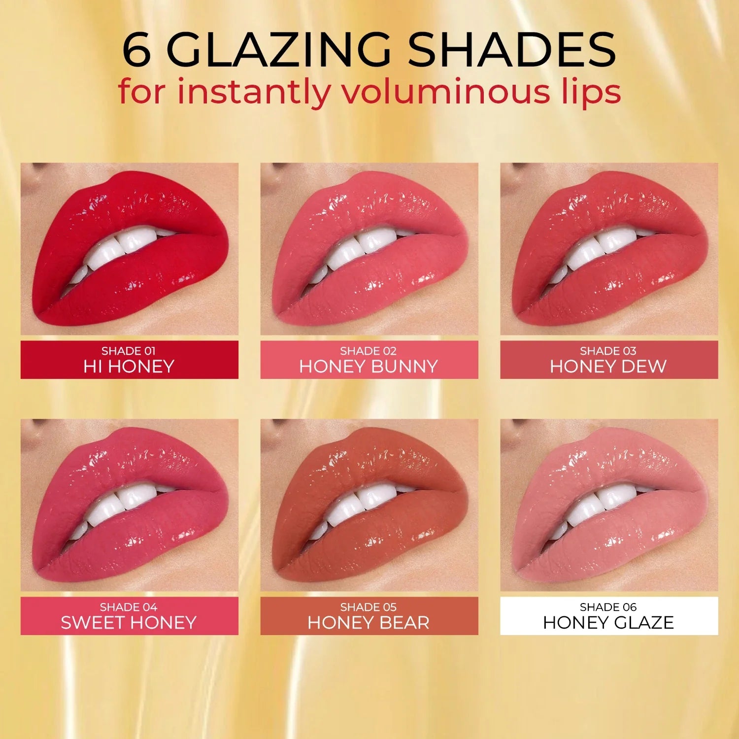 Lip Honey Plumping Gloss with Plant Vitamin C and Peppermint Oil