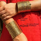 Tehzeeb Creations Women's Golden Viral Spiral Bangle For Girl And Women - Swadesiicart