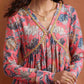 trueBrowns Orange Print Sharara Set | Swadesiicart