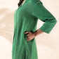 trueBrowns Green Cotton Relaxed Co-ord Set - Swadesiicart