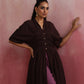 trueBrowns Cola Cotton Dobby Pleated Kurta Set | Swadesiicart
