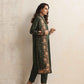 trueBrowns Green Kashmiri Woollen Jacket 3pc Set | Swadesiicart