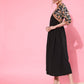 Ahalyaa Floral Printed Empire Midi Dress | Swadesiicart