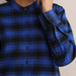 trueBrowns Blue Check Winter Top | Swadesiicart
