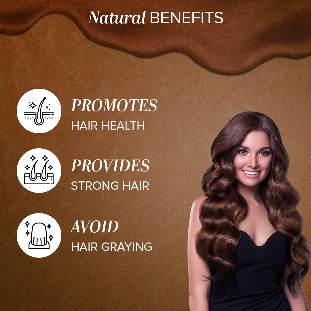 Khadi Natural Brown Mehndi for Hair - 75gm