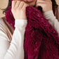 InWeave Women's Burgundy Faux Fur Neck Warmer - Swadesiicart