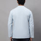 Even Apparels Blue Pure Cotton Kurta With Band Collar | Swadesiicart
