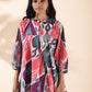 trueBrowns Green Cotton Ikat Flared Co-ord Set - Swadesiicart