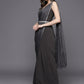 Ahalyaa Abstract Print Layered Crepe Ethnic Dress | Swadesiicart