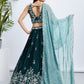 House of Panchhi Pink Net Cutdana, Sequins And Zarkan Embroidery Lehenga Choli & Dupatta | Swadesiicart