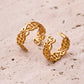 trueBrowns Gold-Polished Bel Rings | Swadesiicart