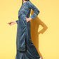 Ahalyaa Women Gotta Patti Velvet Kurta with Palazzos & With Dupatta | Swadesiicart