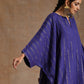 trueBrowns Spectrum Blue Gold Cotton Oversized Round Co-Ord Set - Swadesiicart