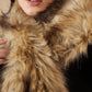 InWeave Women's Cat Print Faux Fur Neck Warmer - Swadesiicart