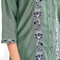 BulBul Deepti Chanderi Olive Co-Ord Set - Swadesiicart