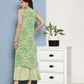 InWeave Women's Green Pastel Print Halter Kurta Set - Swadesiicart