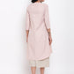 trueBrowns Linen Cotton Rose Kurta Pant Set | Swadesiicart