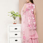 InWeave Women's Pink Printed Chintz Tiered Sharara Set With Dupatta - Swadesiicart