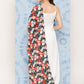 InWeave Women's White Strappy Set With White Red Round Motif Dupatta - Swadesiicart