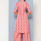 Ahalyaa Women Ethnic Motifs Printed Regular Gotta Patti Kurta with Palazzos | Swadesiicart