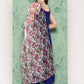 InWeave Women's Ink Blue Strappy Set W White Pink Or Duptta - Swadesiicart