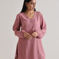 trueBrowns Mauve Short Co-Ord Set - Swadesiicart