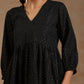 trueBrowns Black Gold Cotton Overlap Co-Ord Set - Swadesiicart