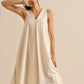 trueBrowns Off-White Sleeveless Kurta Pant Set | Swadesiicart