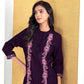BulBul Deepti Chanderi Purple Co-Ord Set - Swadesiicart
