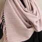 trueBrowns Pink Geometric Woollen Stole | Swadesiicart