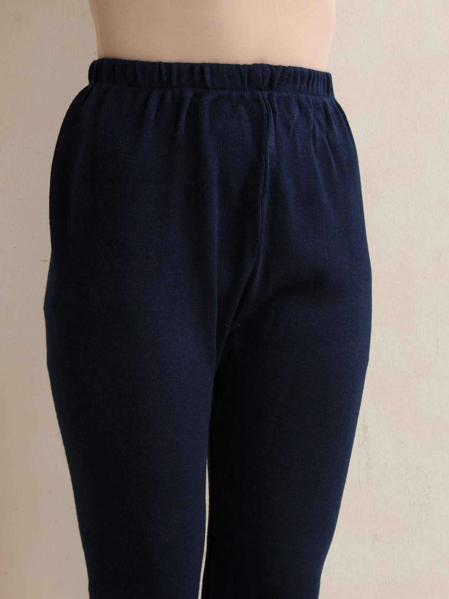trueBrowns Navy Woollen Leggings | Swadesiicart