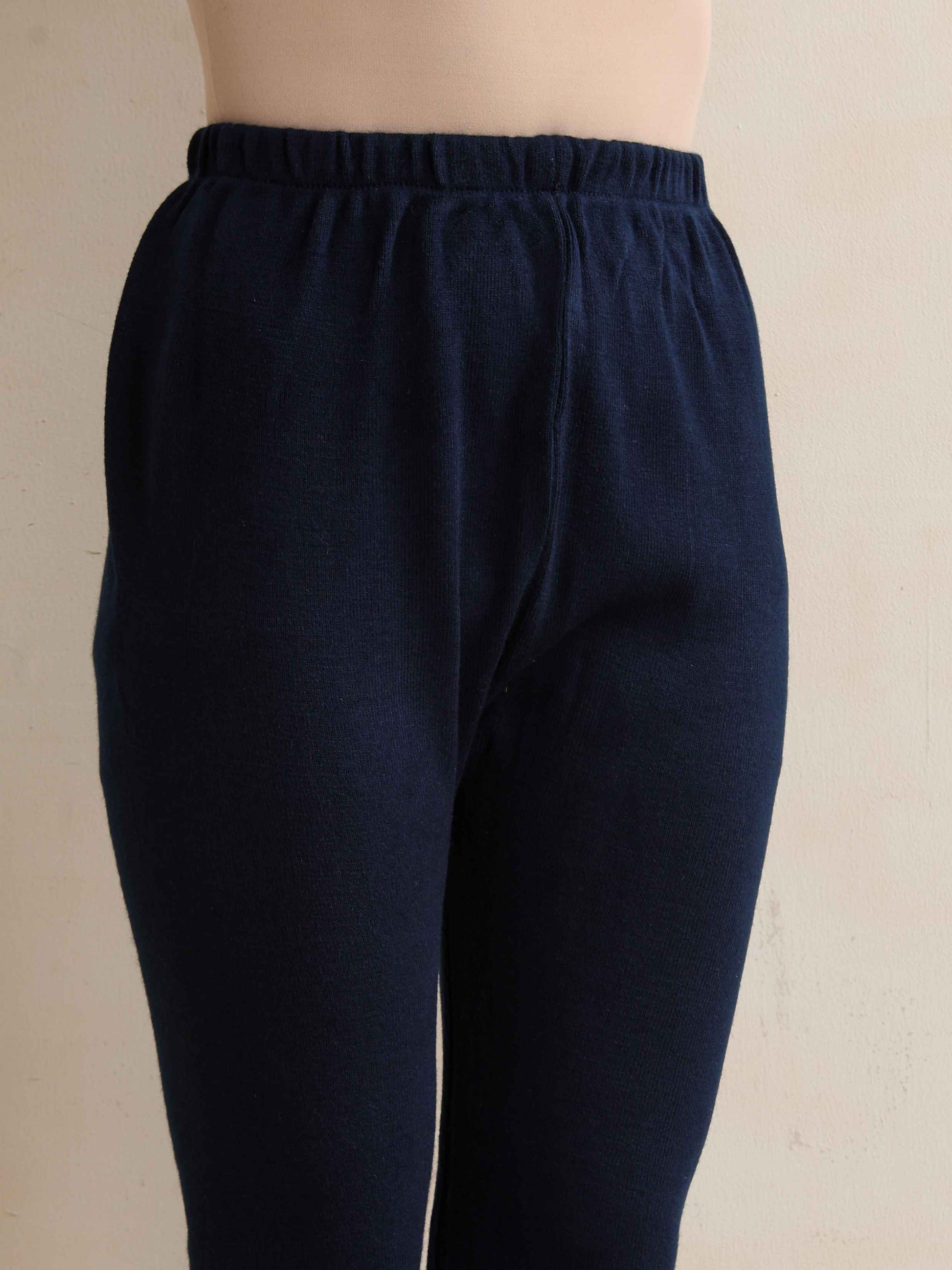 trueBrowns Navy Woollen Leggings | Swadesiicart