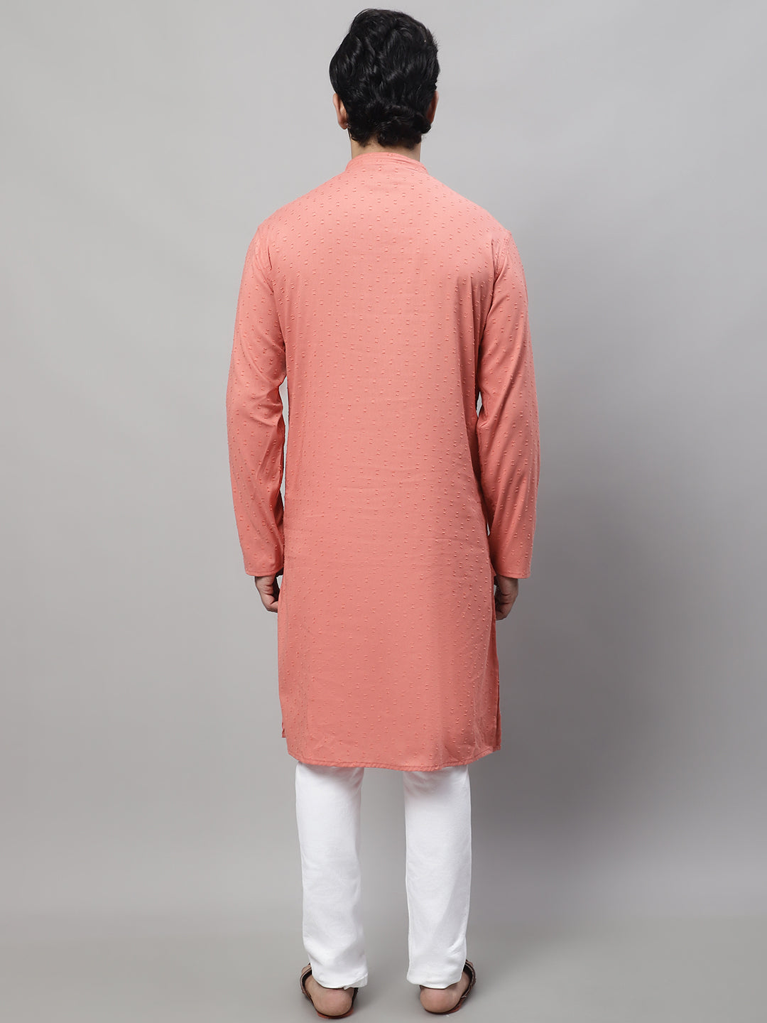 Even Apparels Maroon Pure Cotton Kurta With Band Collar | Swadesiicart
