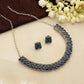 trueBrowns Silver Tone Beaded Necklace Set - Swadesiicart