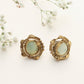 trueBrowns Brass Circular Stud Earrings - Swadesiicart