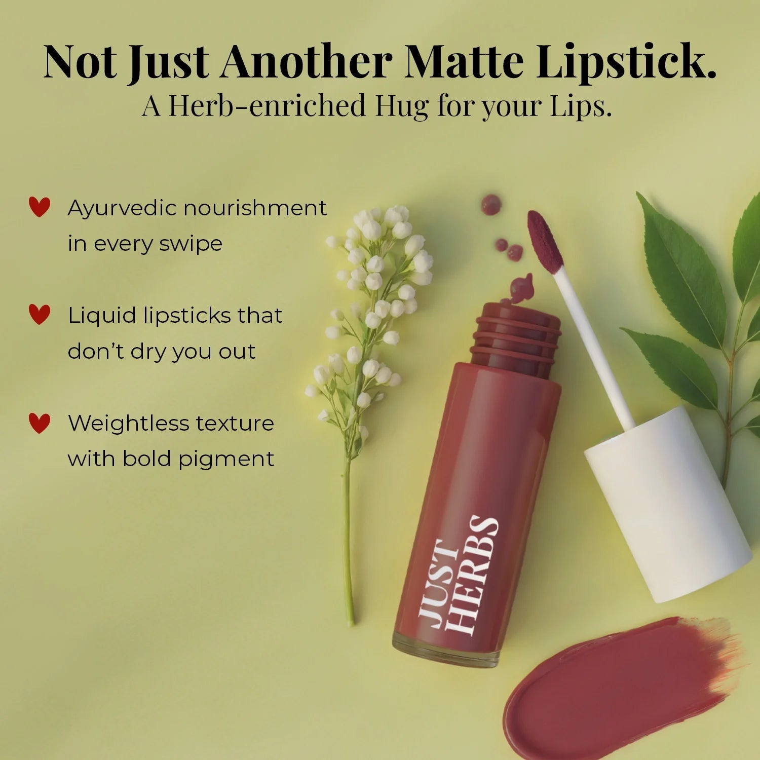 Herb Enriched Matte Liquid Lipstick Kit- Set of 5